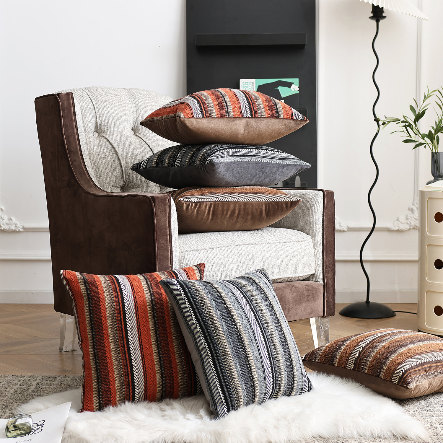 Bohemian Striped Woven Pillow Cover - Stylish Home Decor - Image 5