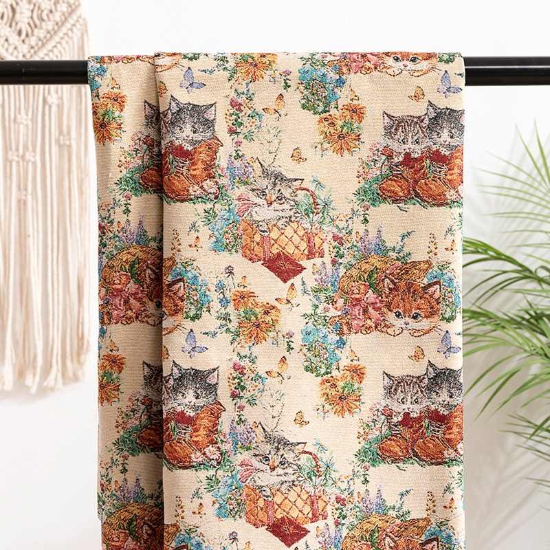 148x100cm Cute Jacquard Fabric - Creative DIY Craft Material