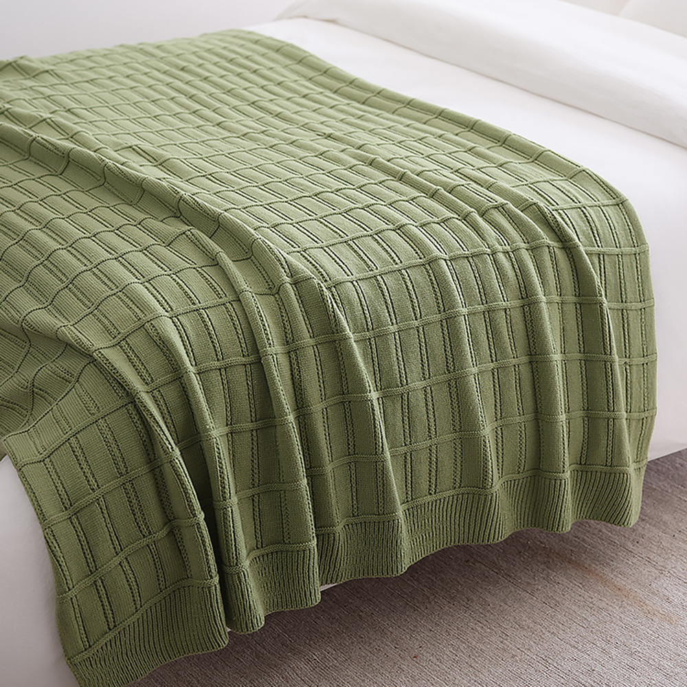 Thick Knitted Wool Cover Blanket - Stylish and Multifunctional - Image 6