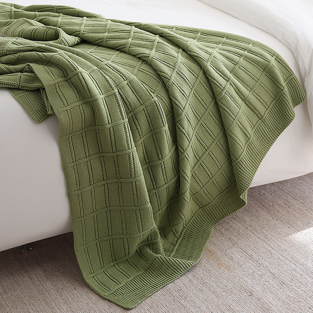 Thick Knitted Wool Cover Blanket - Stylish and Multifunctional - Image 5