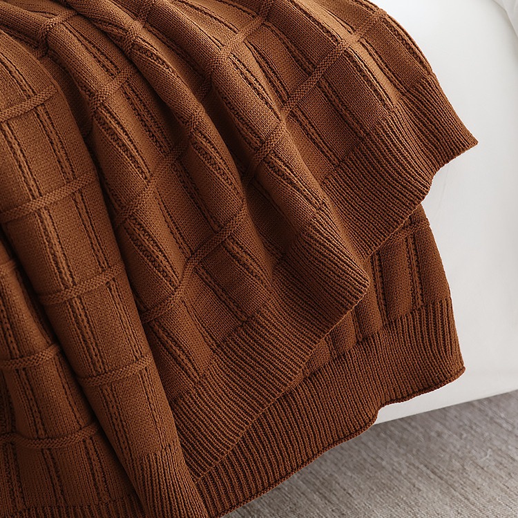 Thick Knitted Wool Cover Blanket - Stylish and Multifunctional - Image 2