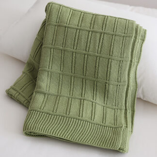 Thick Knitted Wool Cover Blanket - Stylish and Multifunctional