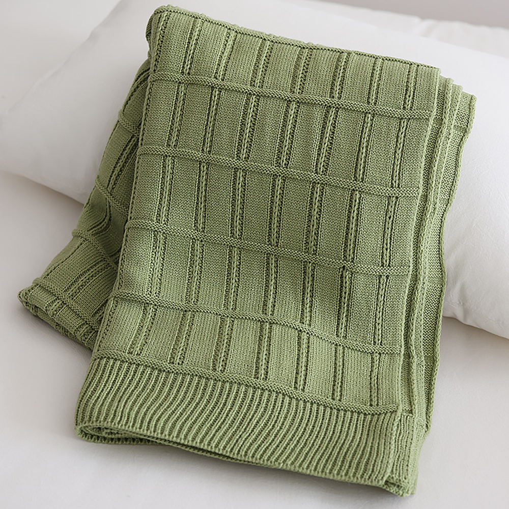 Thick Knitted Wool Cover Blanket - Stylish and Multifunctional