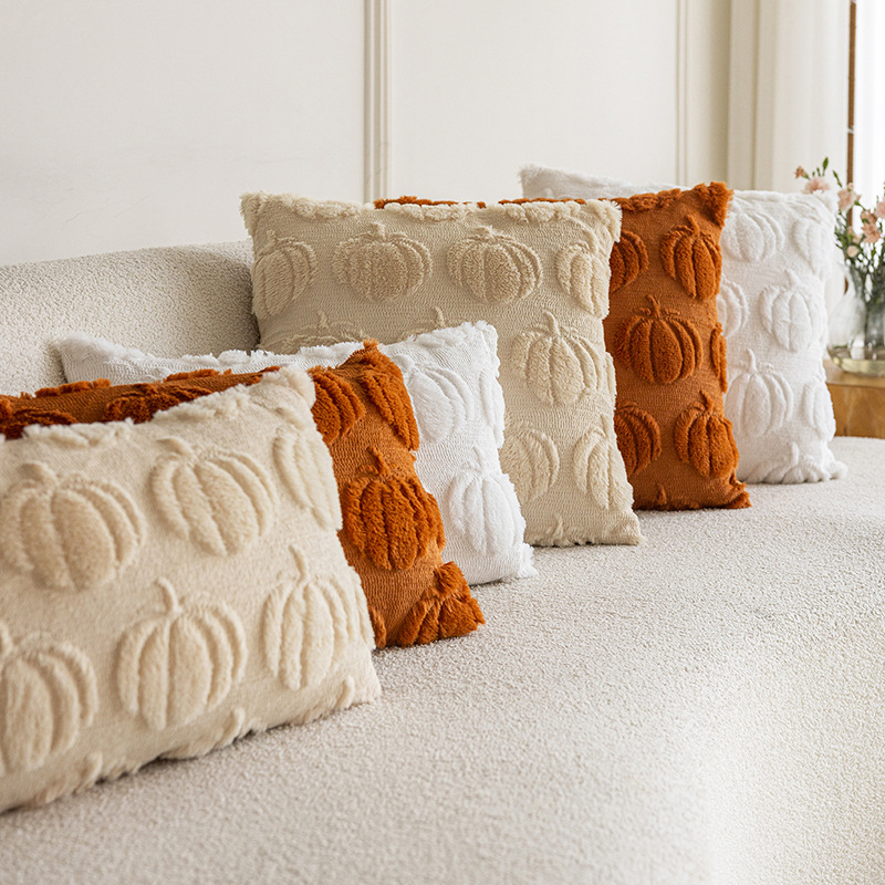 Cozy Autumn Pumpkin Plush Pillowcase - Warm Seasonal Decor - Image 2