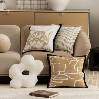 Light Luxury Simple Throw Pillowcase - Elegant Home Decor