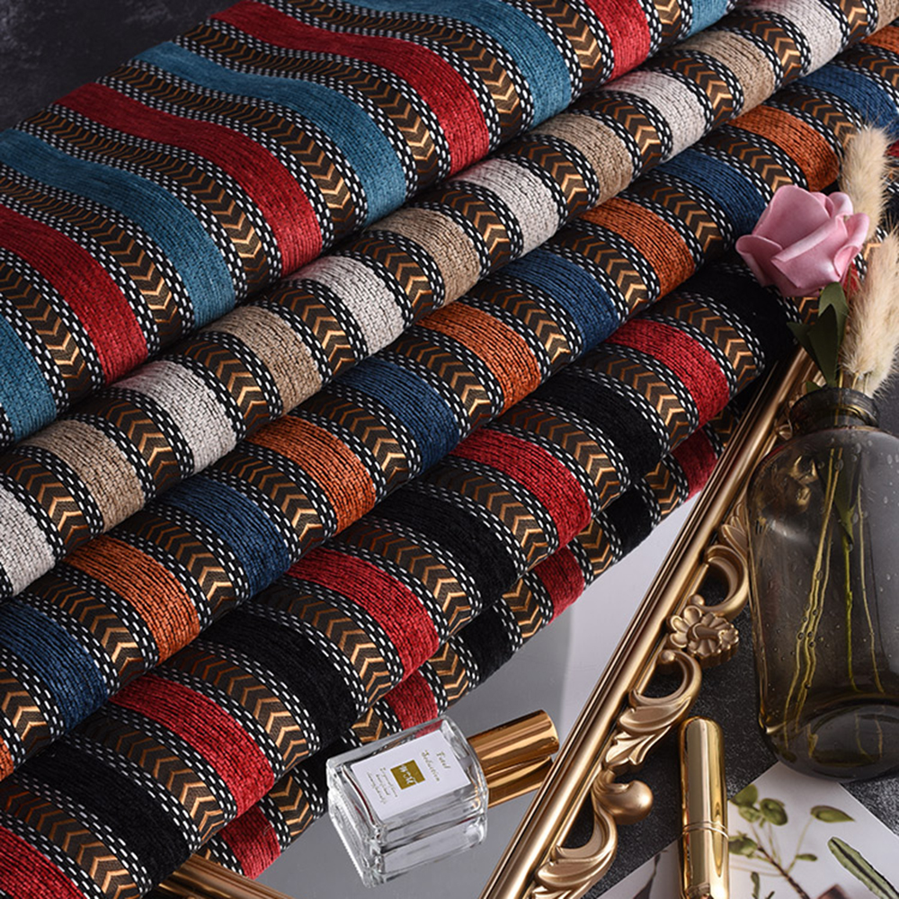 Thick Chenille Jacquard Sofa Fabric - Stylish and Versatile Cover - Image 4