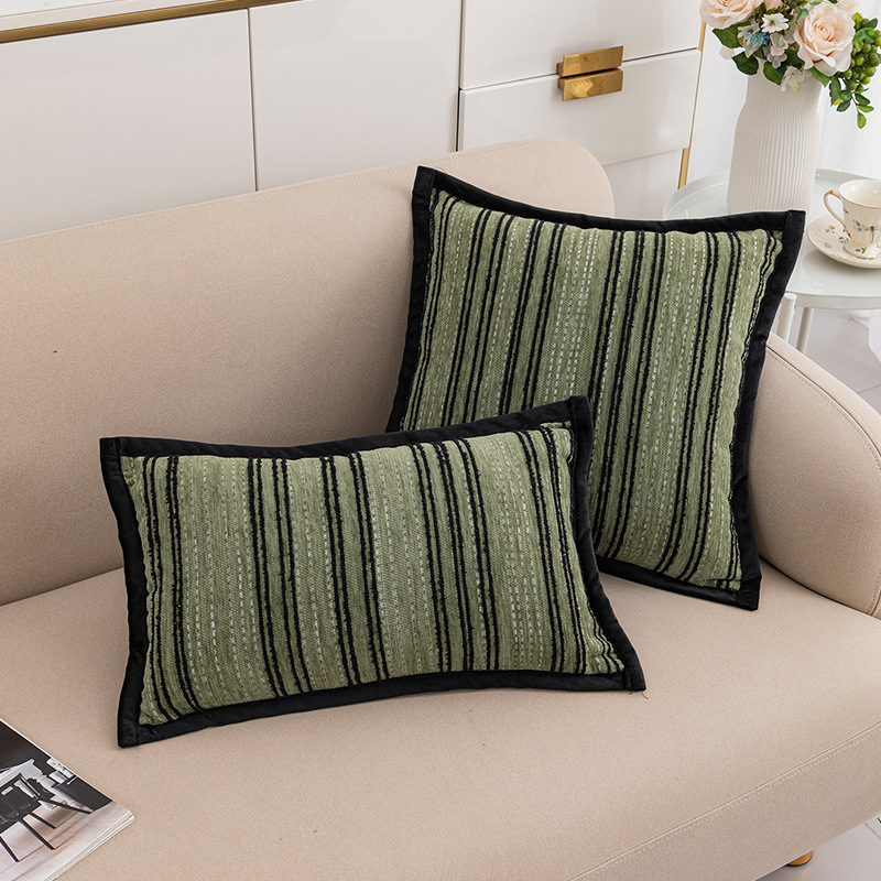 Soft Chenille Striped Pillowcase - Stylish Home Accessory - Image 5