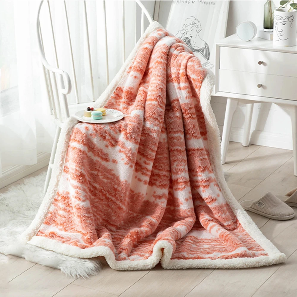 Cotton Velvet Blanket with Double-Sided Lambskin – Soft, Warm & Multifunctional - Image 2