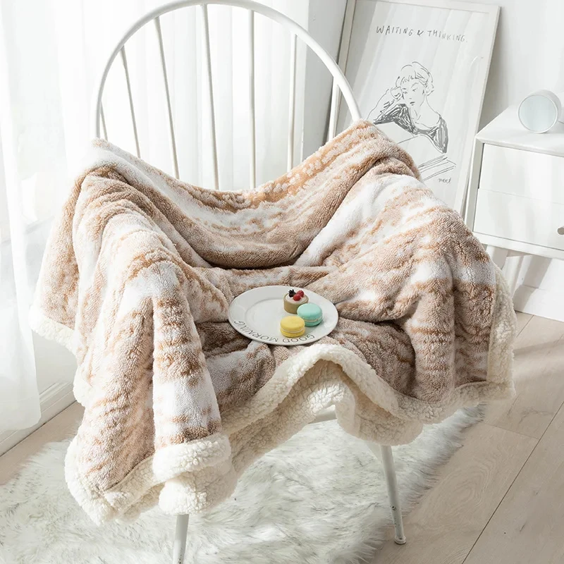 Cotton Velvet Blanket with Double-Sided Lambskin – Soft, Warm & Multifunctional - Image 5