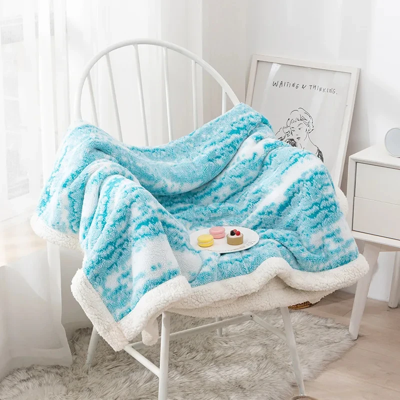 Cotton Velvet Blanket with Double-Sided Lambskin – Soft, Warm & Multifunctional - Image 4