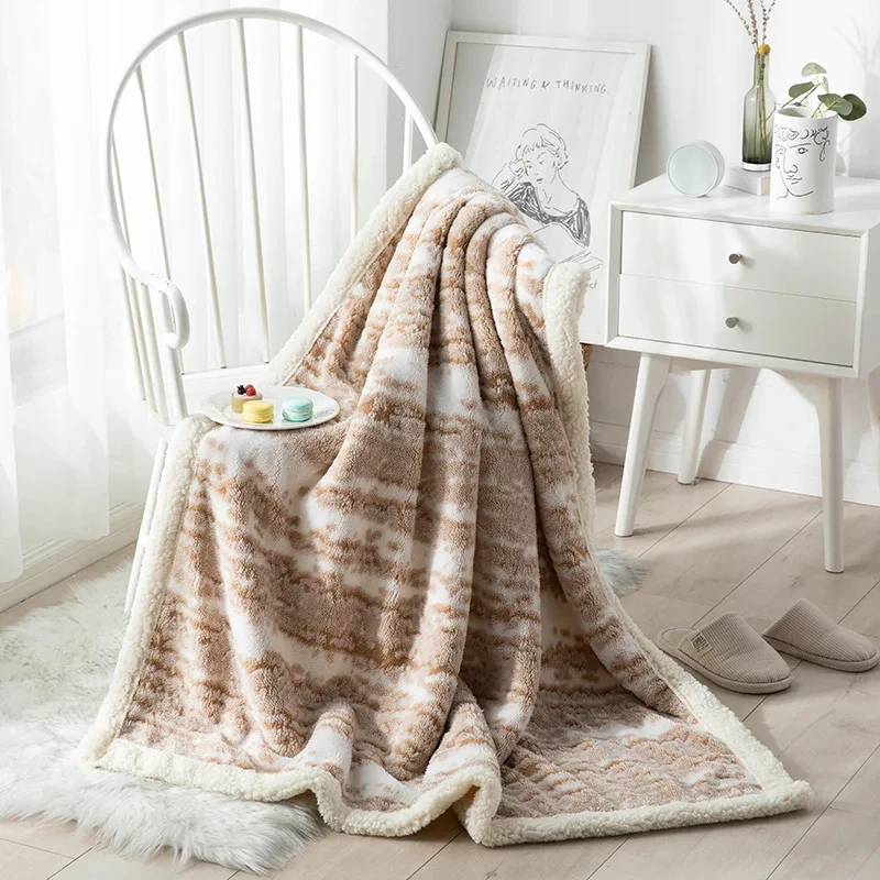 Cotton Velvet Blanket with Double-Sided Lambskin – Soft, Warm & Multifunctional - Image 6