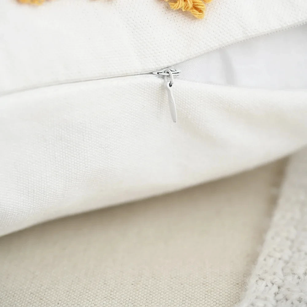 Retro Embroidered Pumpkin Maple Leaf Cushion Cover – Fall Inspired Pillowcase - Image 6
