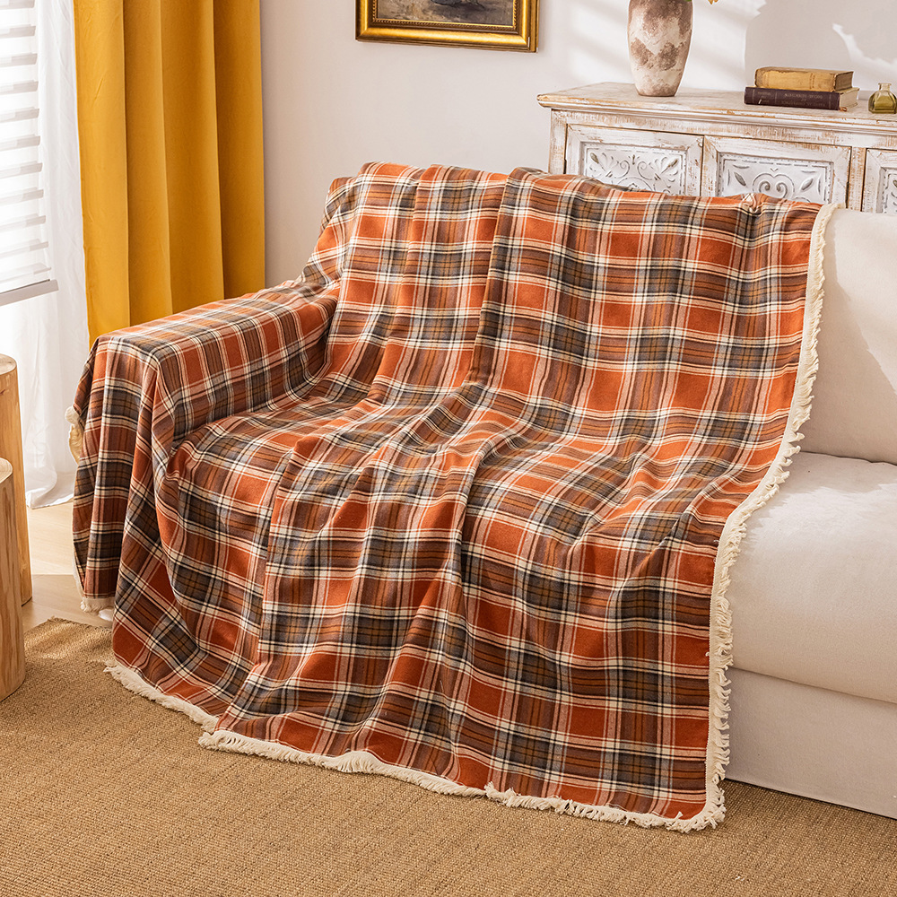 Autumn Retro Anti-Slip Sofa Cover – Warm Thanksgiving Throw - Image 2