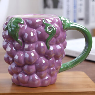 Creative Fruit Ceramic Mug – Fun Strawberry, Orange & Pineapple Cup for Kids & Adults