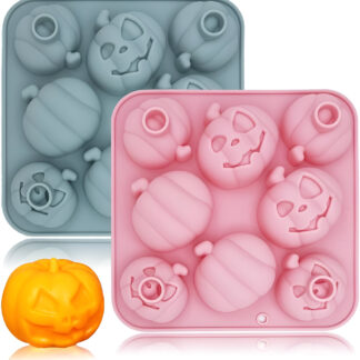 2PCS Pumpkin Silicone Molds for Candles, Desserts & Handmade Soaps