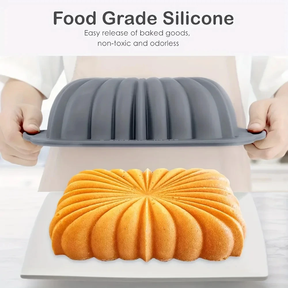 Silicone Lotus Spiral & Braided Cake Moulds – Premium Non-Stick Bakeware - Image 2