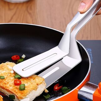 Premium Stainless Steel BBQ Food Flipping Tongs