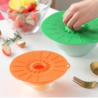 5pcs Silicone Suction Lids