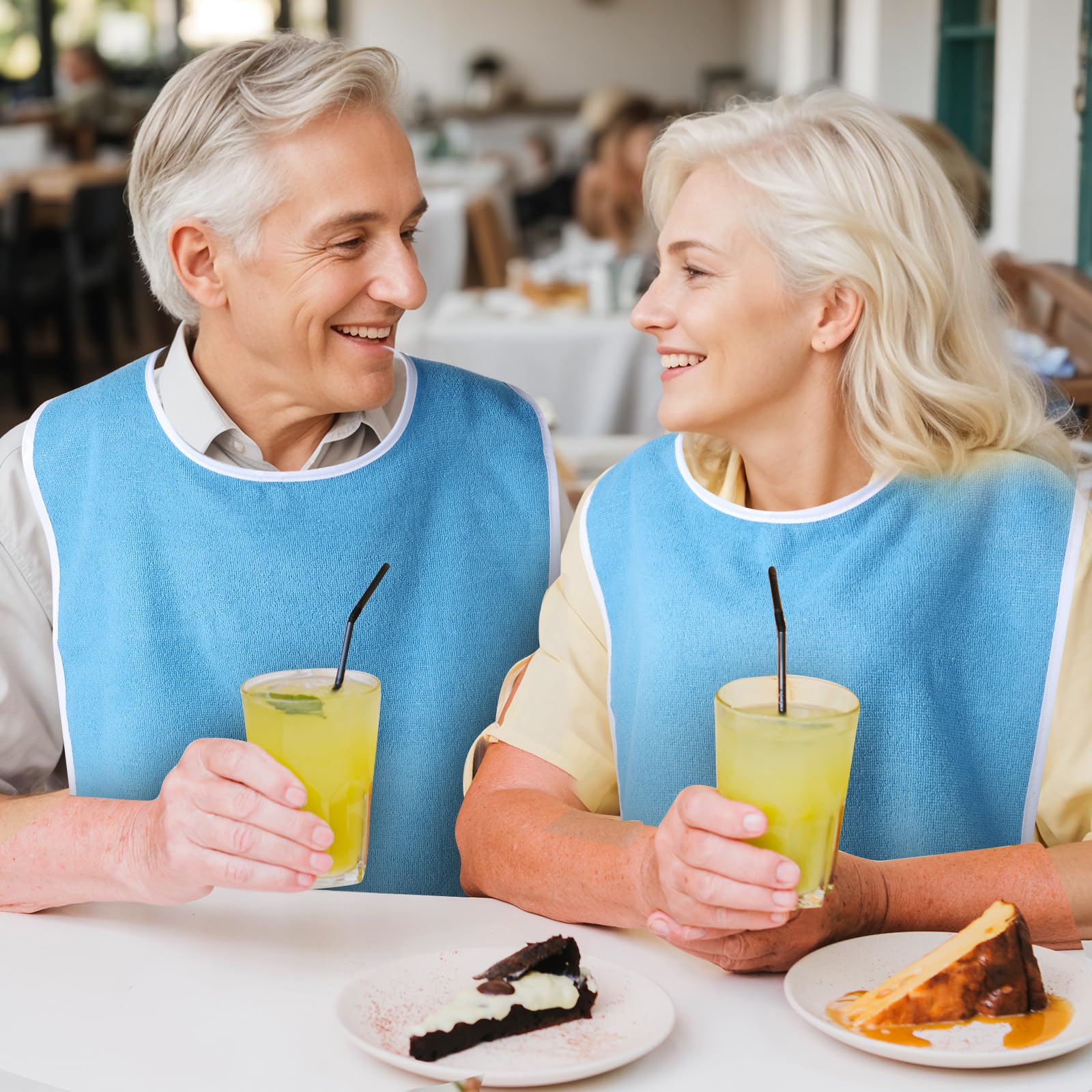Adjustable Machine Washable Adult Bibs - Image 6