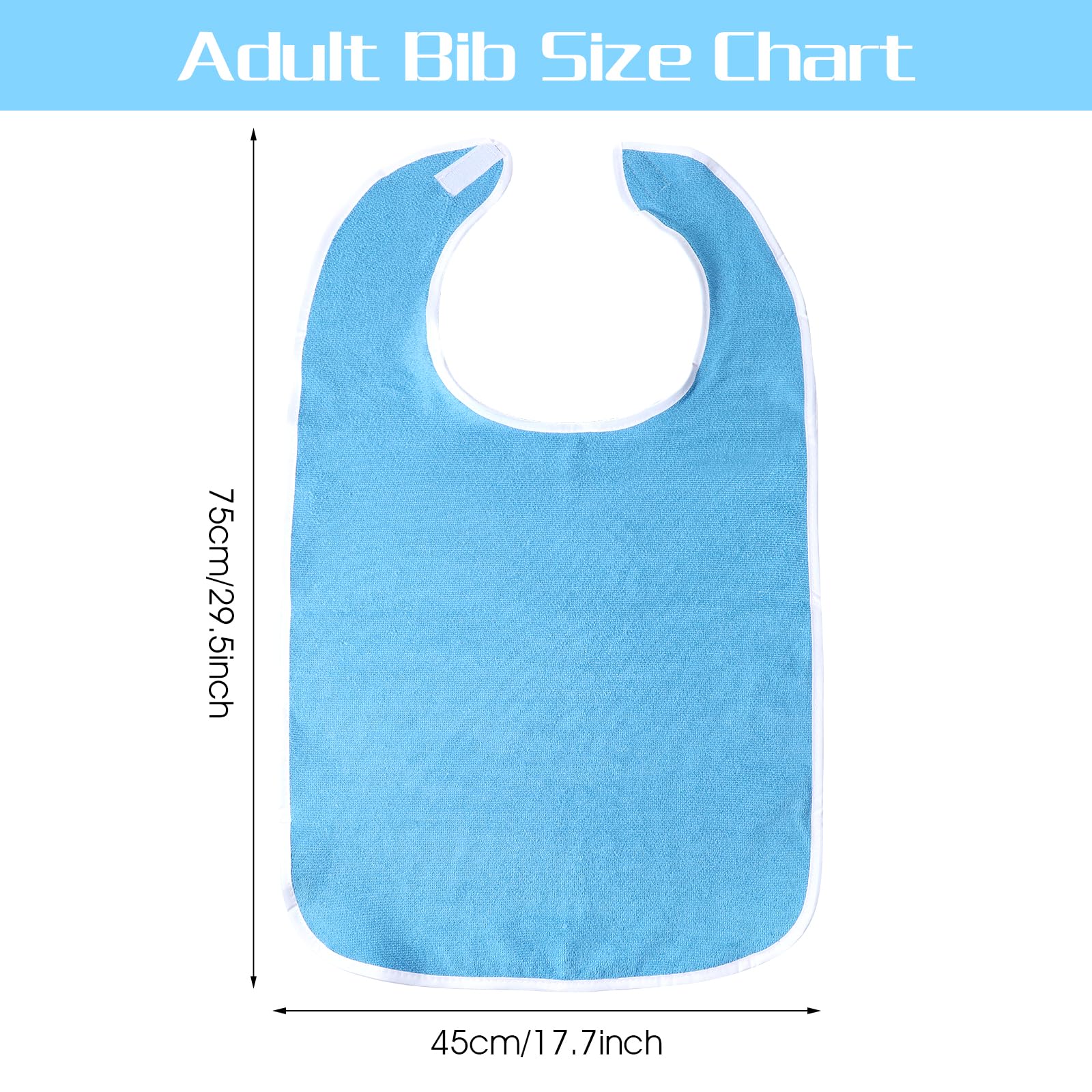 Adjustable Machine Washable Adult Bibs - Image 9