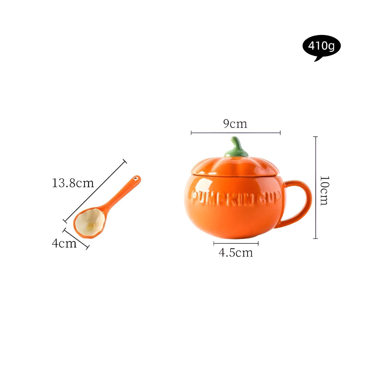 Charming Pumpkin Ceramic Mug 10oz - Image 5