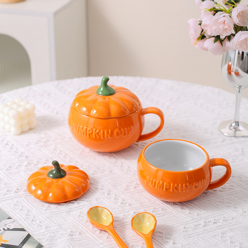 Charming Pumpkin Ceramic Mug 10oz - Image 2