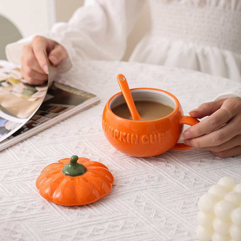 Charming Pumpkin Ceramic Mug 10oz