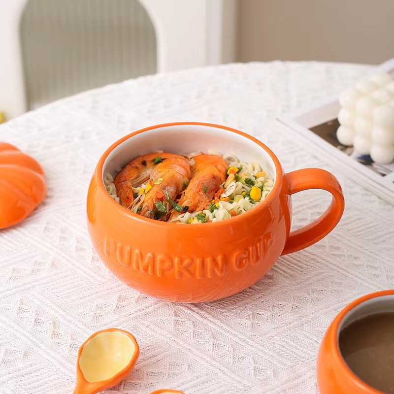 Charming Pumpkin Ceramic Mug 10oz - Image 3