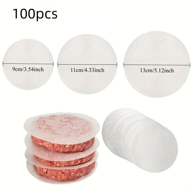 100pcs Non-Stick Burger Patty Paper Sheets - Image 6