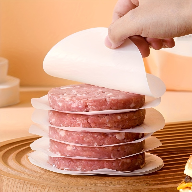 100pcs Non-Stick Burger Patty Paper Sheets - Image 2