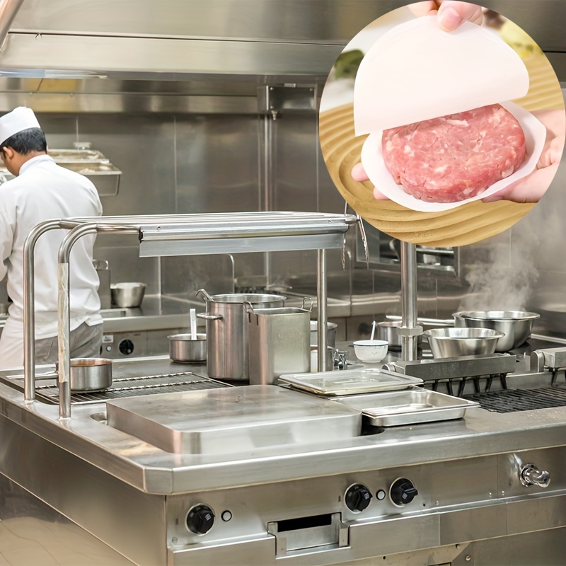 100pcs Non-Stick Burger Patty Paper Sheets - Image 4