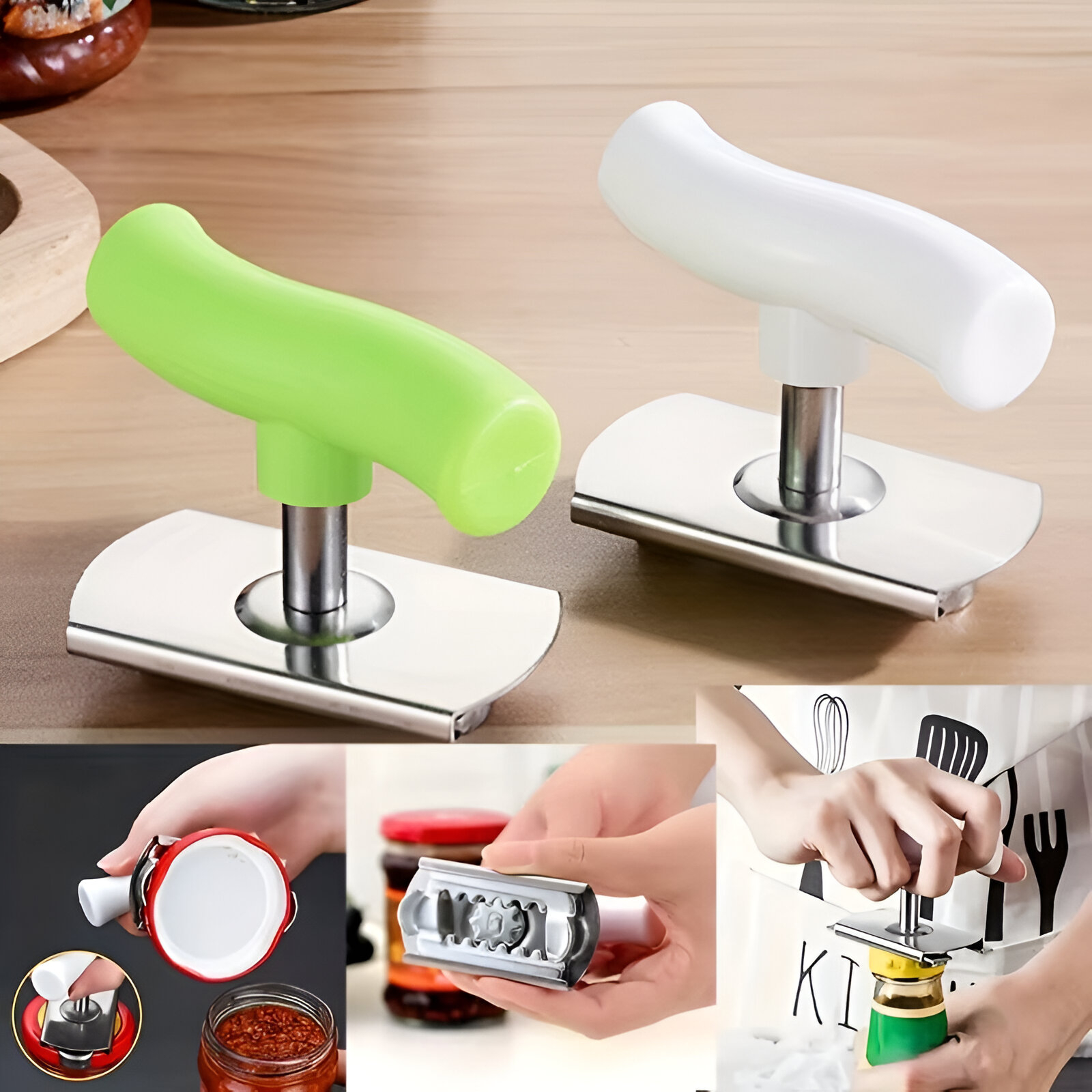 Effortless Stainless Steel Bottle & Can Opener - Image 2
