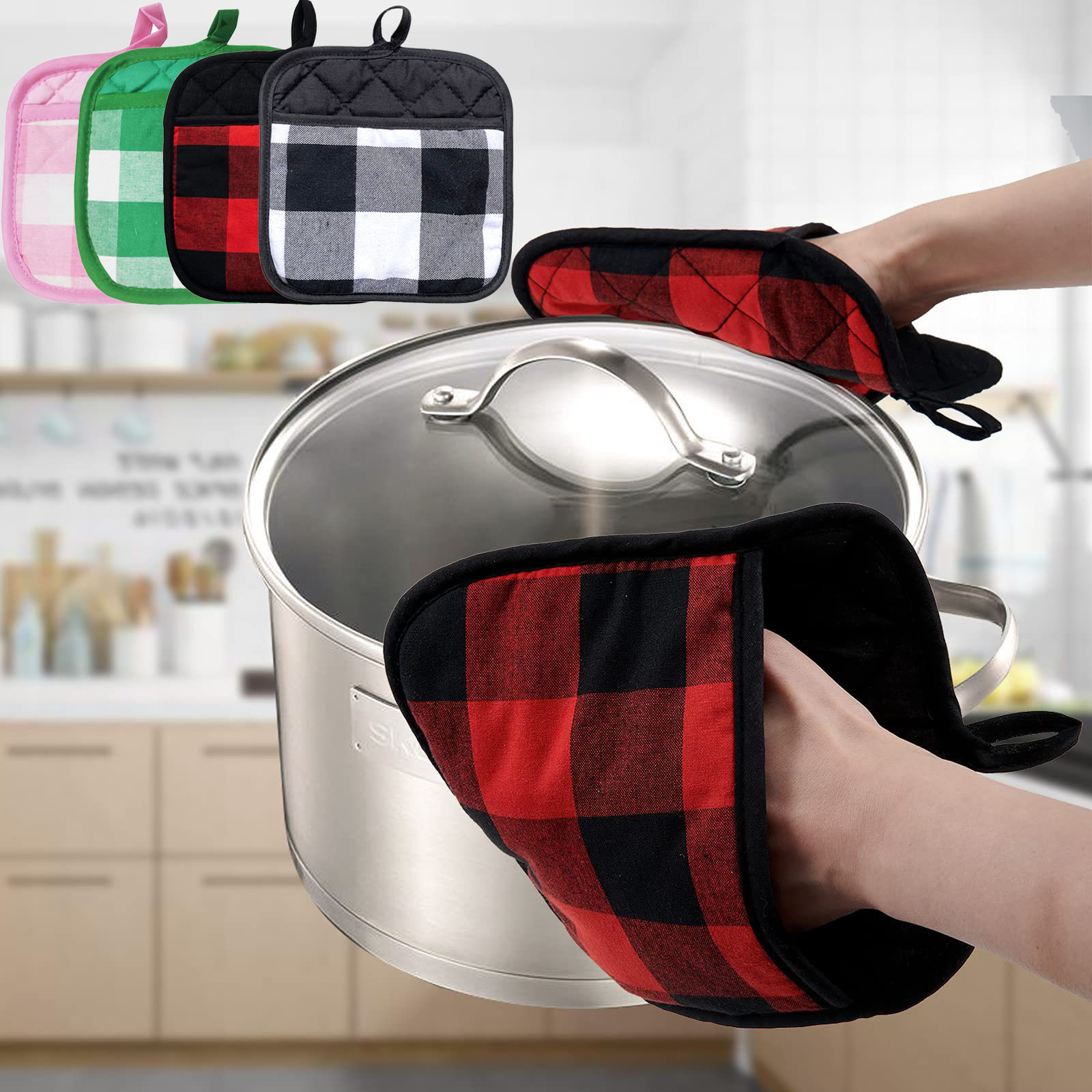 Double-Sided Plaid Insulation Mat
