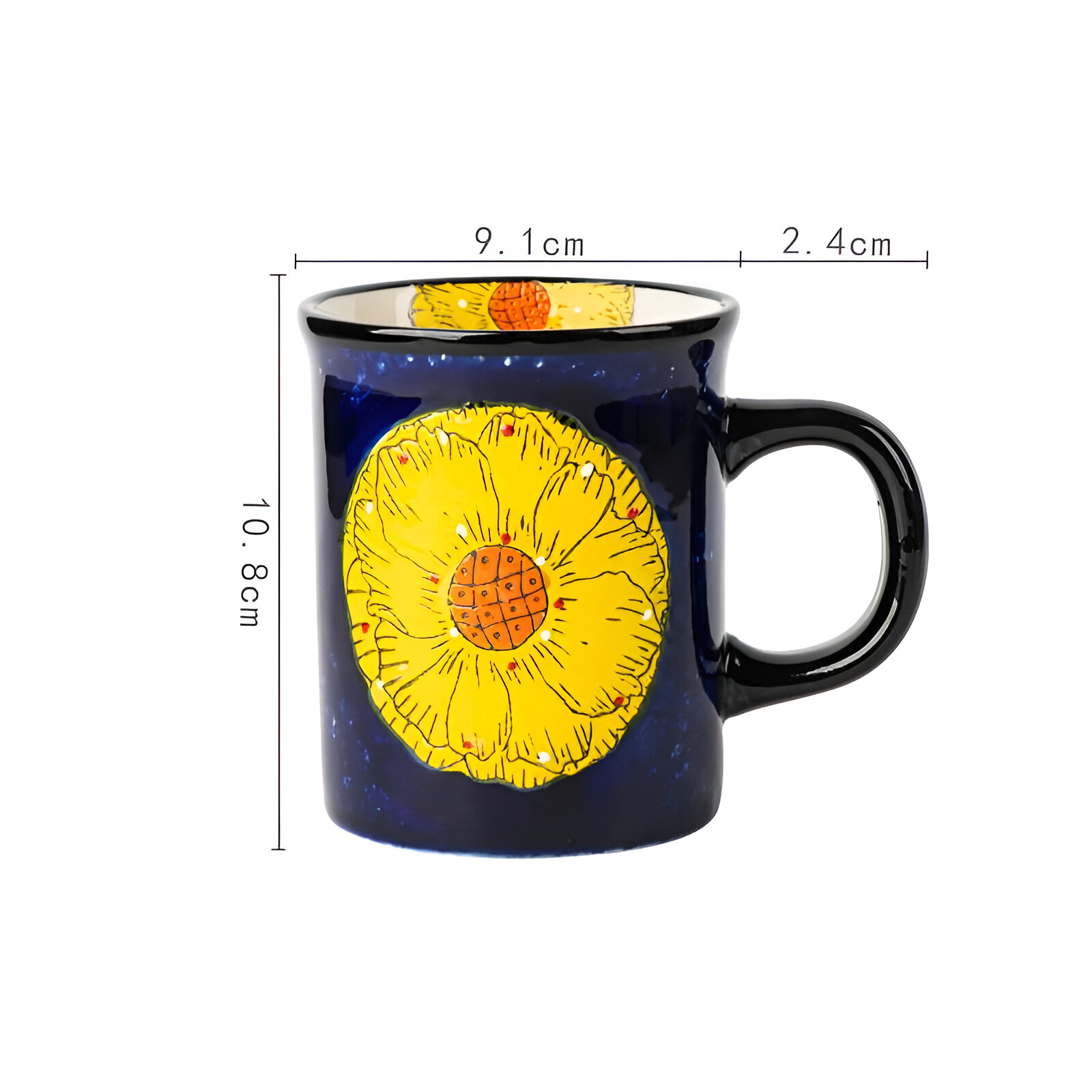 Creative Floral Ceramic Coffee Mug - Image 6