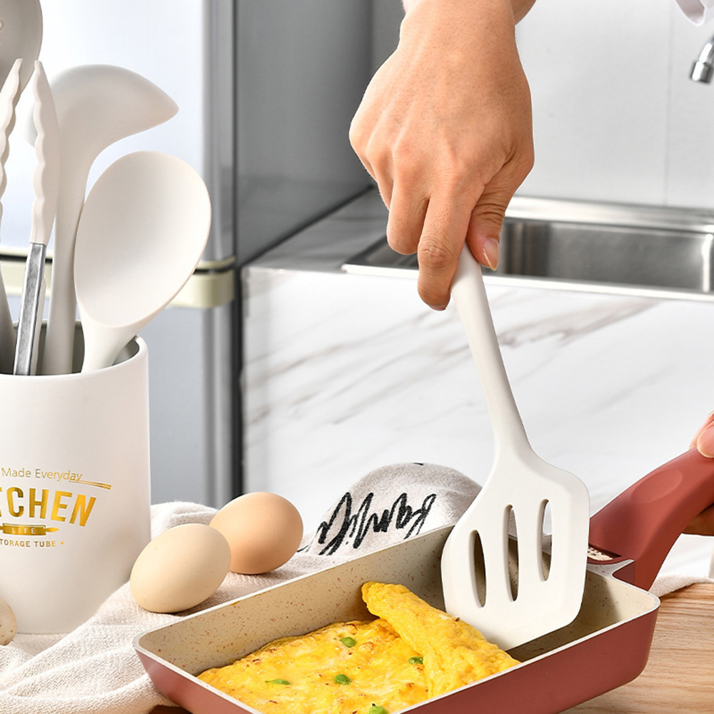 8-Piece Red Silicone Kitchen Utensil Set - Image 3