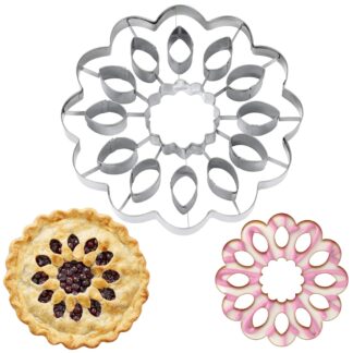 Stainless Steel Giant Floral Pie & Cookie Cutter for Baking & Crafts