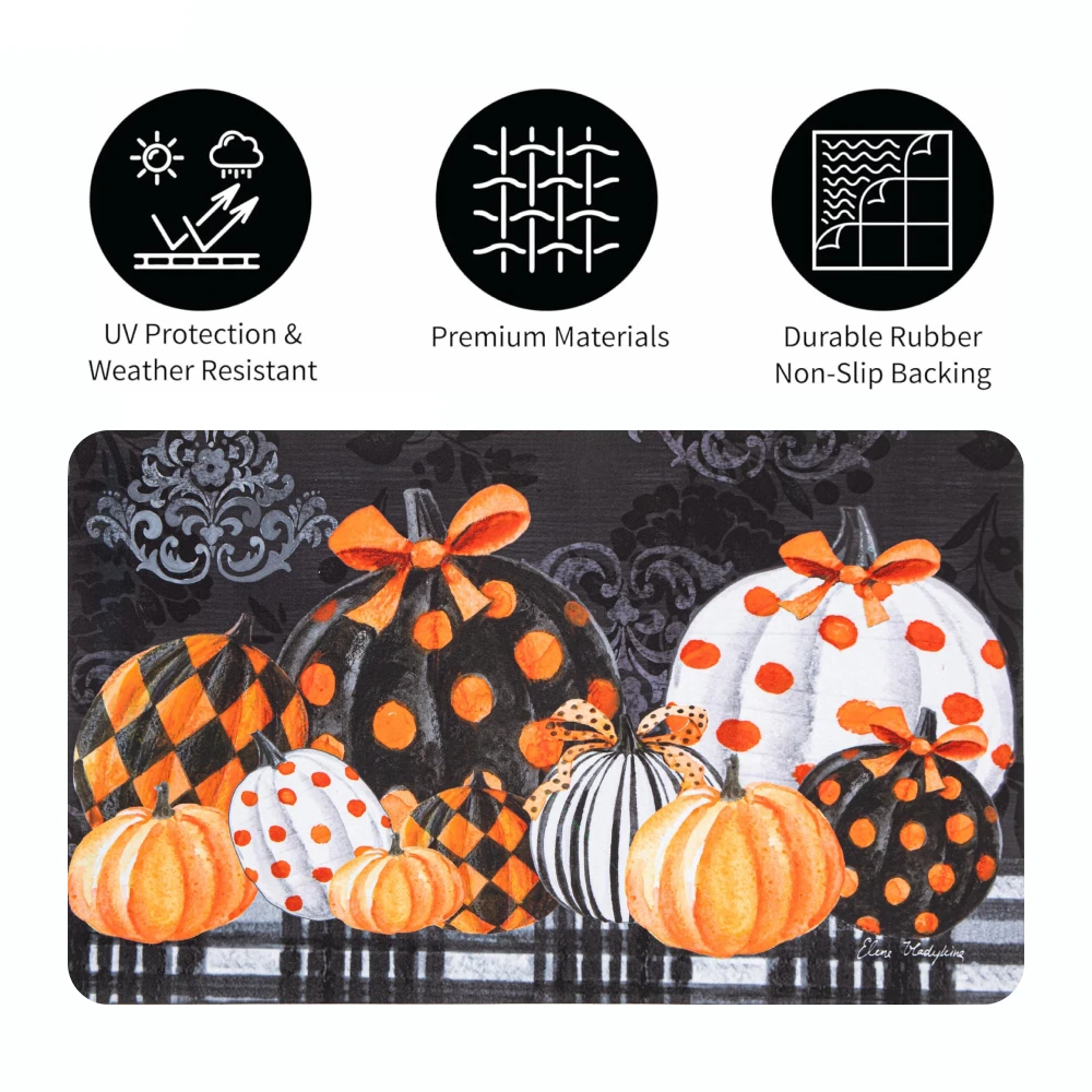 Thanksgiving Farmhouse Kitchen Mat Set – Soft Non-Slip Holiday Rugs - Image 3