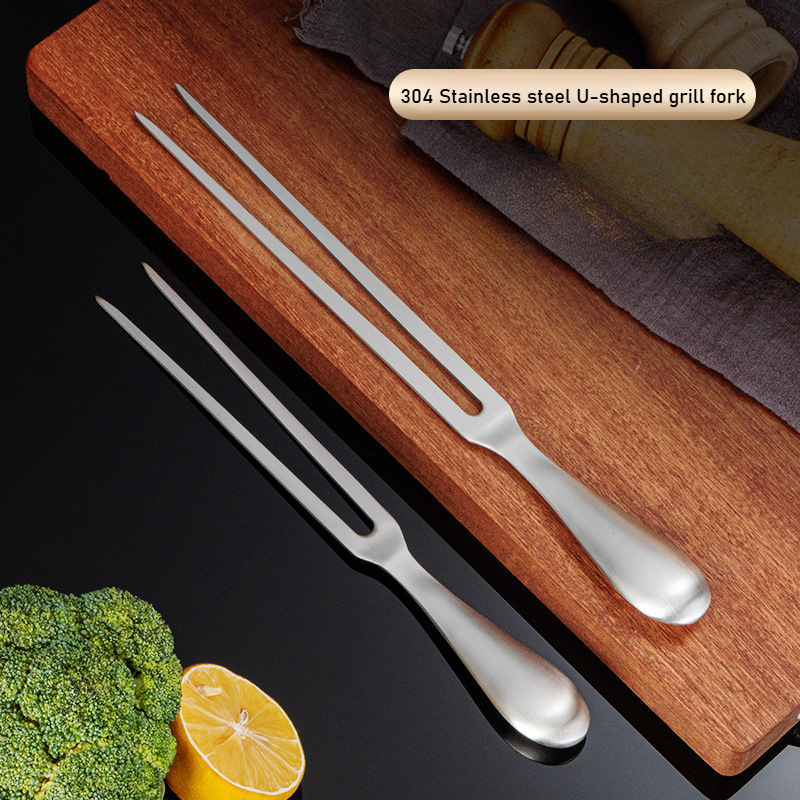 Premium 11" Stainless Steel Meat Carving Fork - Image 2
