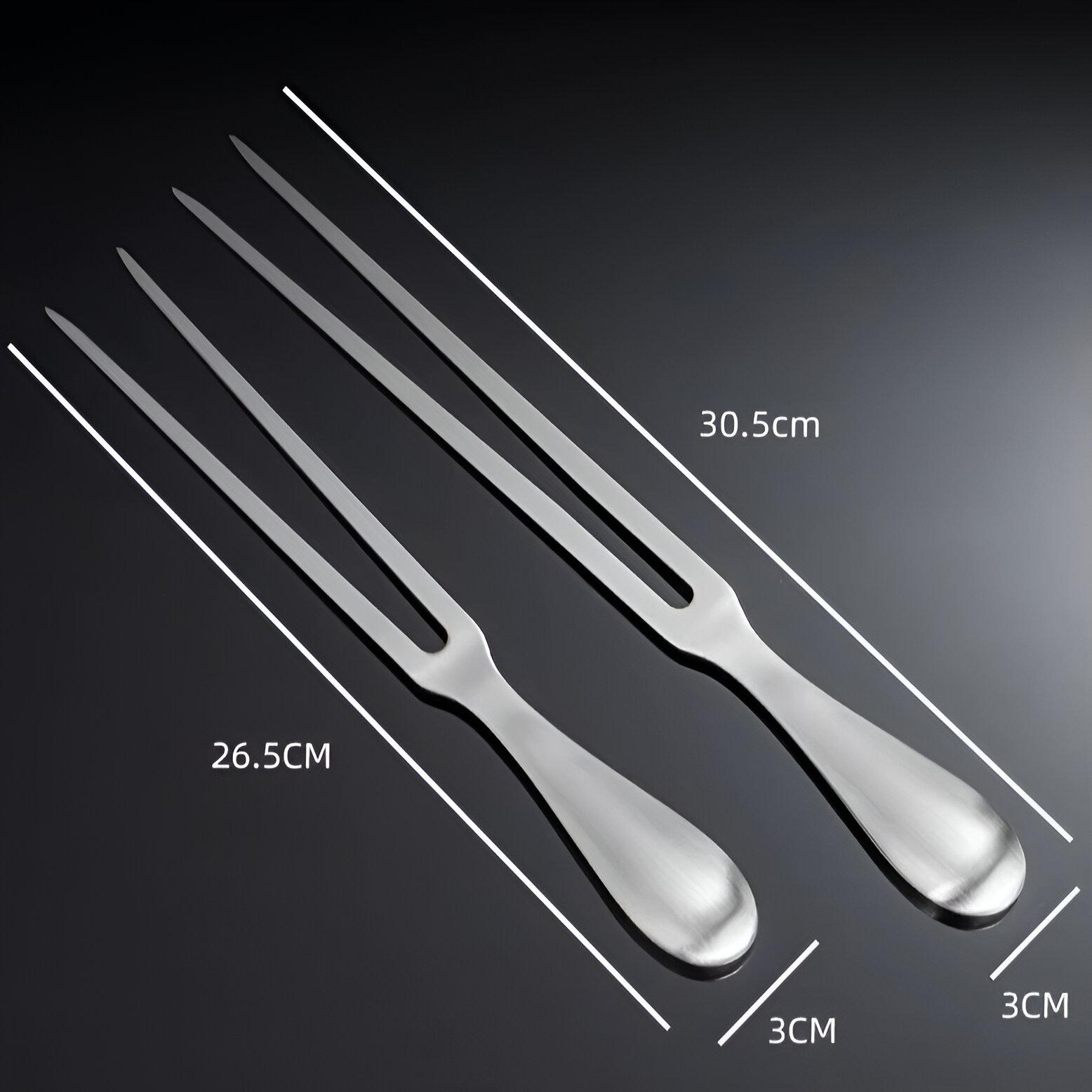 Premium 11" Stainless Steel Meat Carving Fork - Image 6