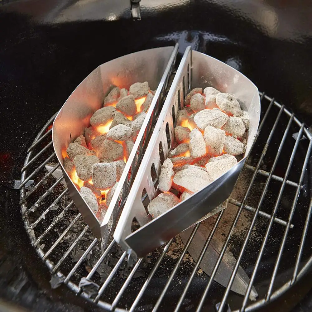 Heat-Resistant Wood Chips & Briquette Holder for BBQ - Image 2