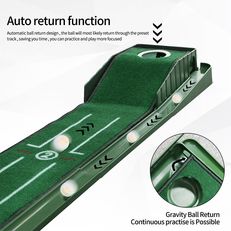 Mini Push Portable Golf Putting Green for Indoor & Outdoor Practice - Image 4