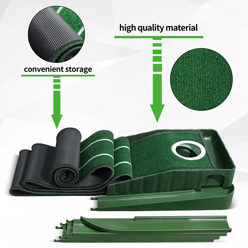 Mini Push Portable Golf Putting Green for Indoor & Outdoor Practice - Image 3