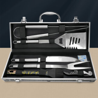 Premium Stainless Steel BBQ Grill Tool Set with Portable Storage Bag
