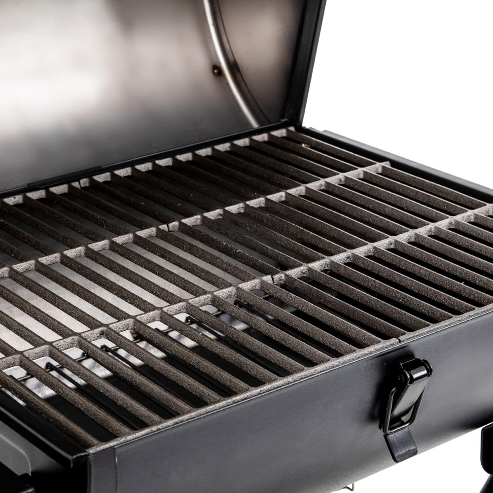 Portable Barrel Charcoal Grill with Folding Legs and Wheels - Image 6