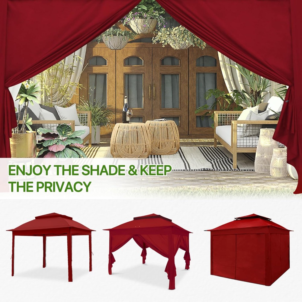 11x11 Pop-Up Gazebo Tent with Sidewalls - Perfect Outdoor Shelter - Image 4