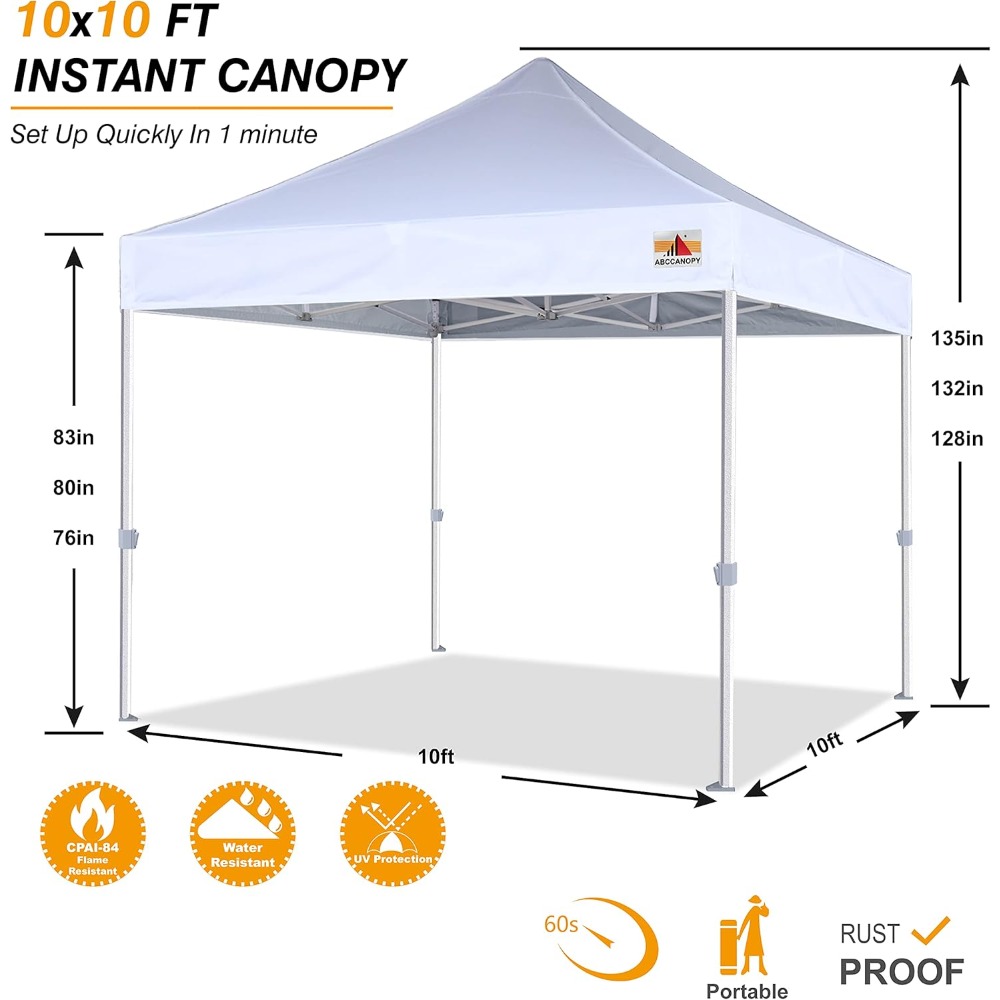 Premium 10x10 Pop-Up Canopy Tent - Strong, Waterproof & UV Protection - Image 7