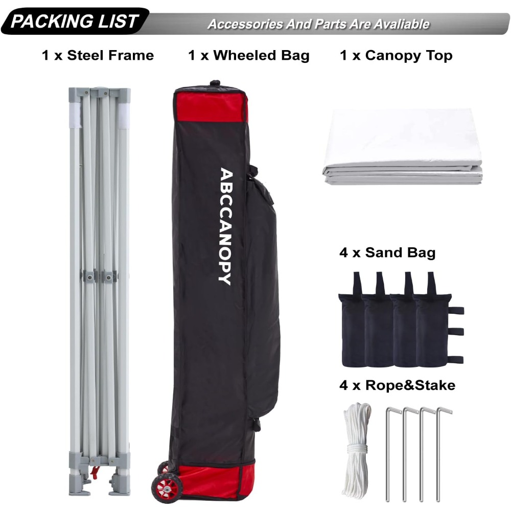 Premium 10x10 Pop-Up Canopy Tent - Strong, Waterproof & UV Protection - Image 4