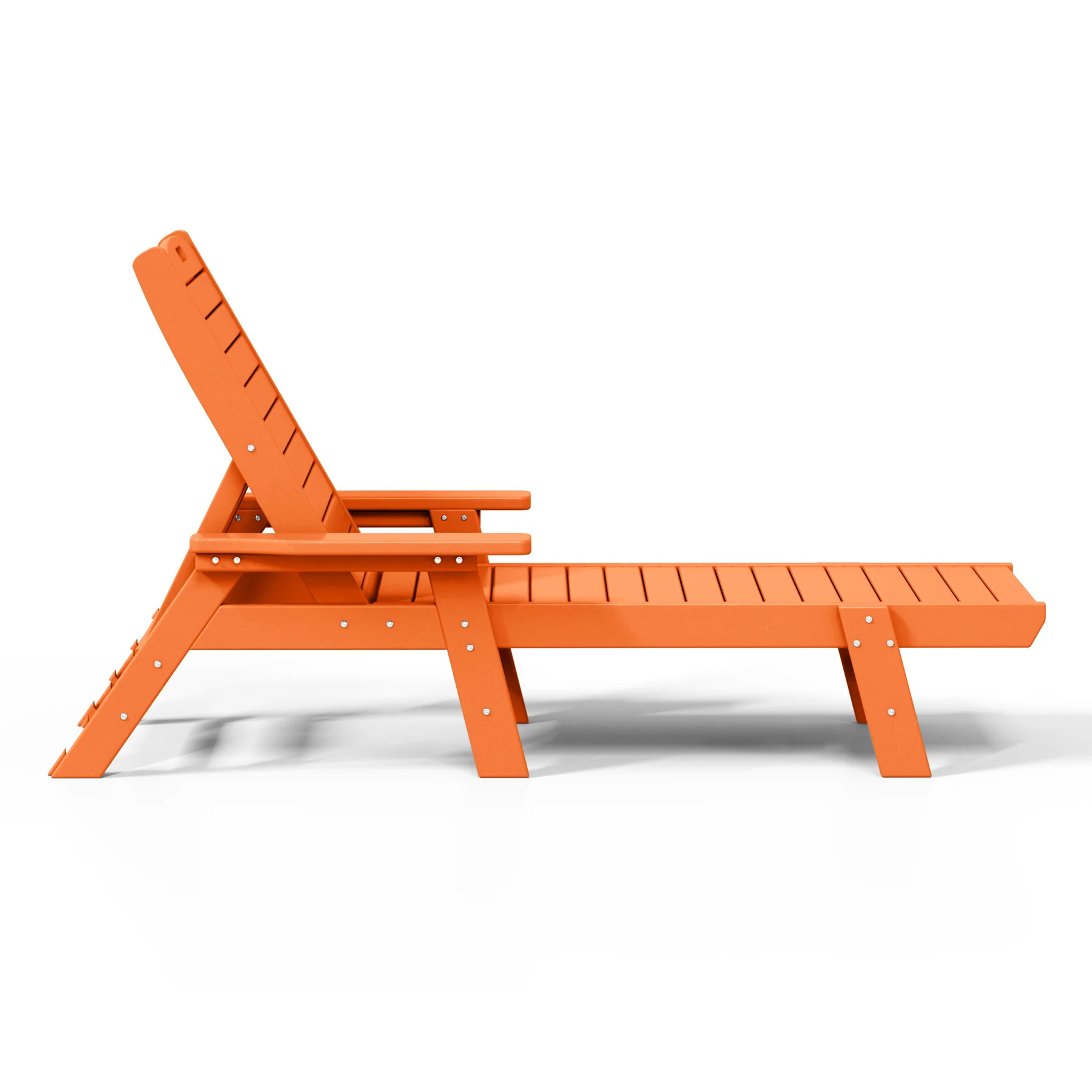HDPE Adirondack Reclining Chaise Lounge – Weather & UV Resistant Outdoor Chair - Image 3