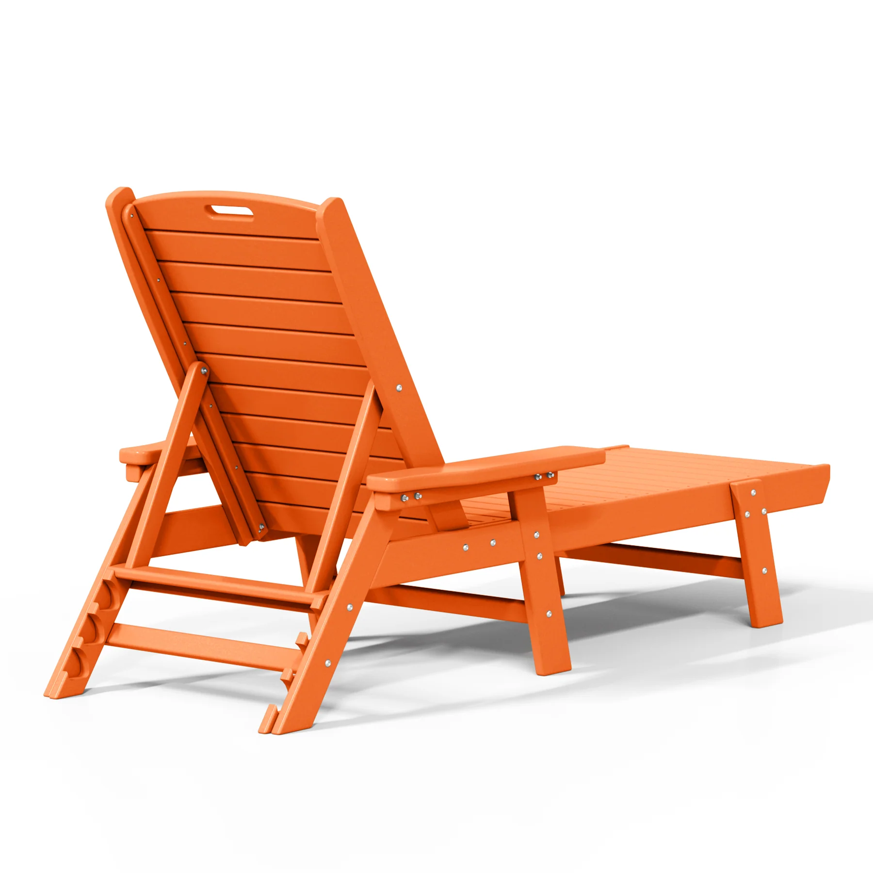 HDPE Adirondack Reclining Chaise Lounge – Weather & UV Resistant Outdoor Chair - Image 4