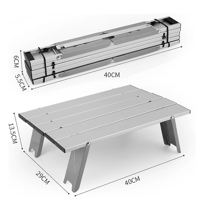 Ultra-Light Folding Aluminum Camping Table - Portable Outdoor Mini Desk - Image 5